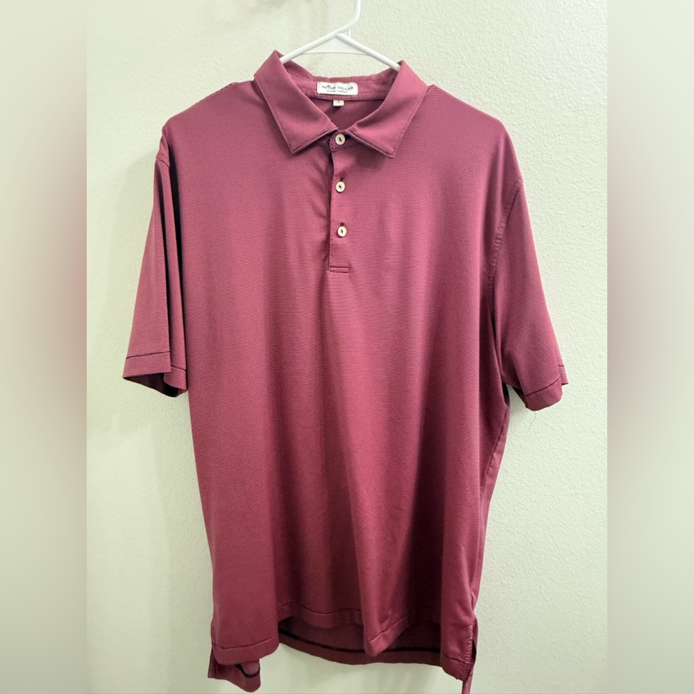Peter Millar Maroon Polo Shirt